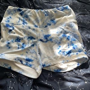 Blue Fluid High Rise Original Fleo Shorts Medium